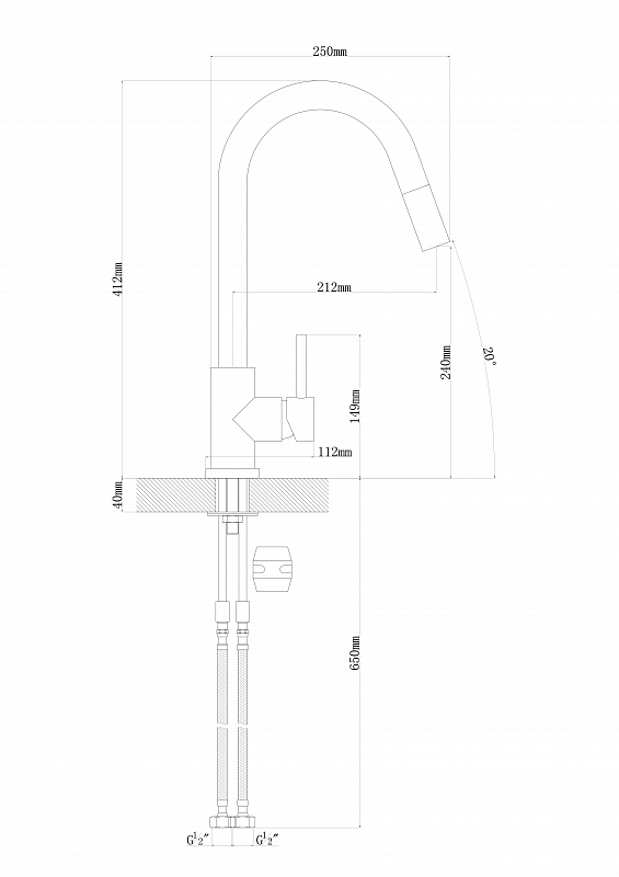 картинка Смеситель Florentina ВИТА капучино 