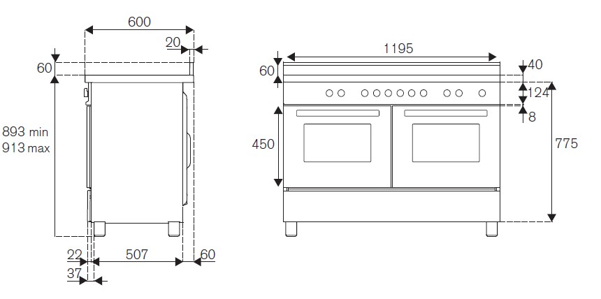 картинка Комбинированная кухонная плита Bertazzoni MAS126G2ENET чёрный  картинка Комбинированная кухонная плита Bertazzoni MAS126G2ENET чёрный