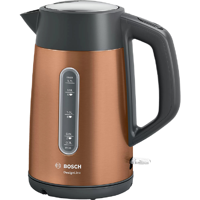 картинка Чайник электрический Bosch TWK4P439 коричневый  картинка Чайник электрический Bosch TWK4P439 коричневый