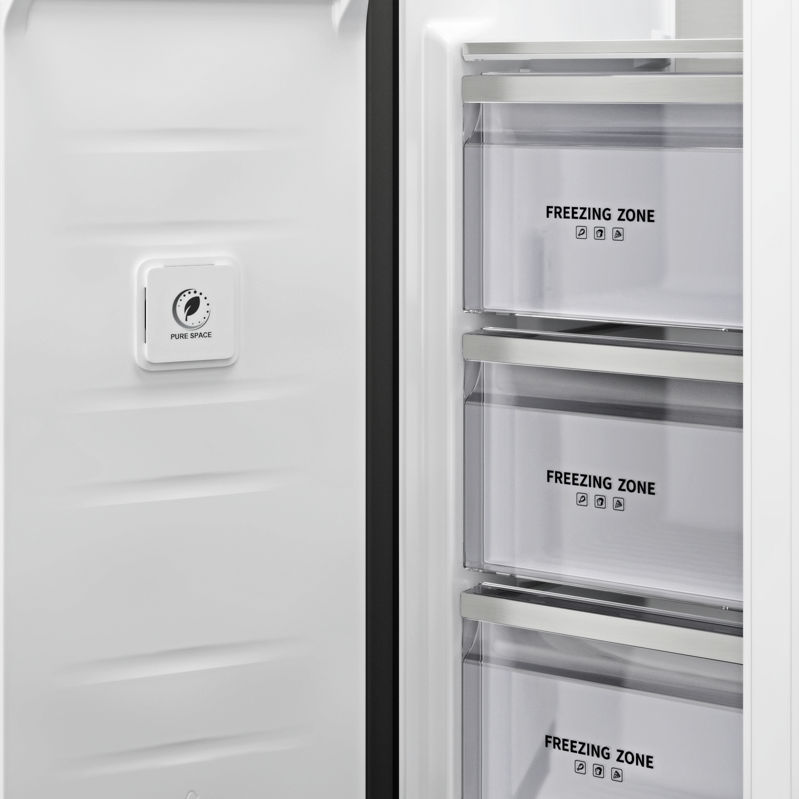 картинка Полувстраиваемый холодильник Kuppersberg RFSN 1990 BG черный 