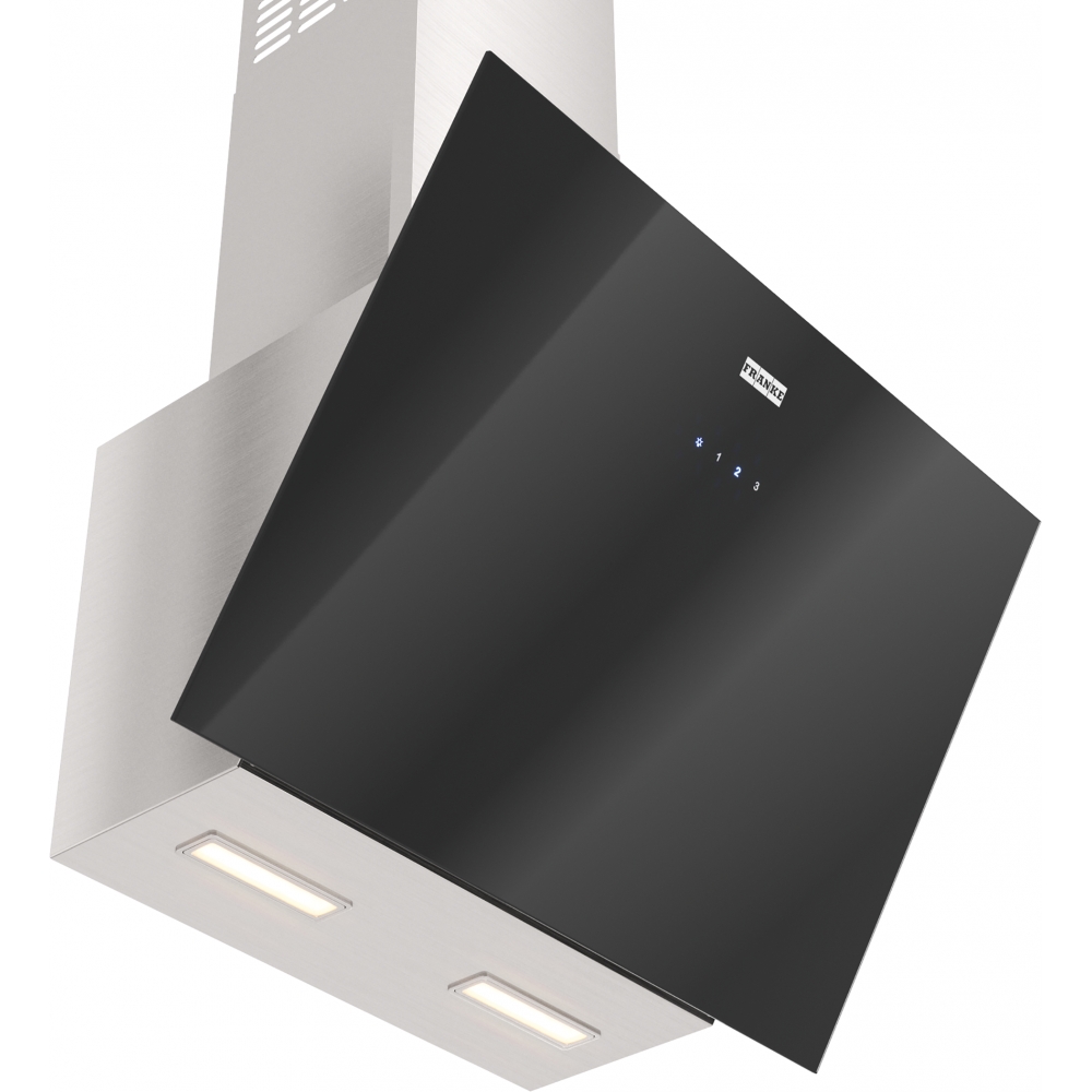 картинка Кухонная вытяжка наклонная Franke LENS BK/SS 60 черная 