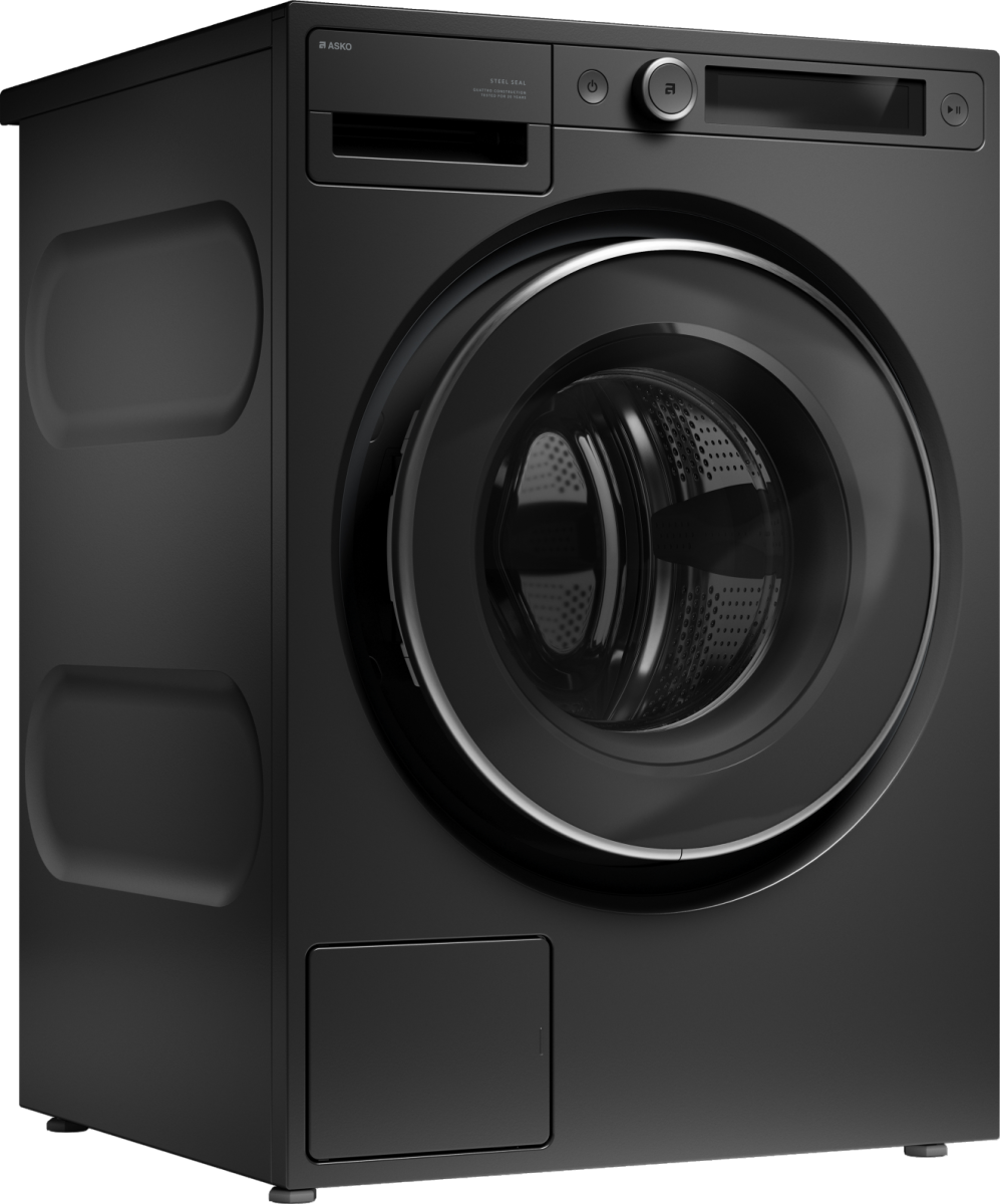 картинка Стиральная машина с паром Asko W5096RG черный графит 