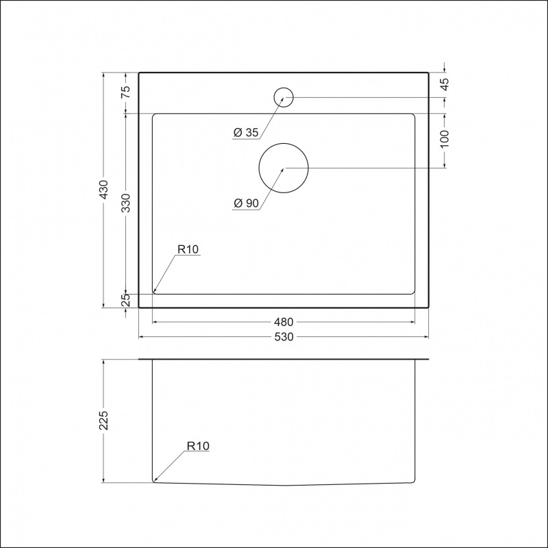 картинка Мойка для кухни Emar EMB-115 PVD Nano Satine  картинка Мойка для кухни Emar EMB-115 PVD Nano Satine