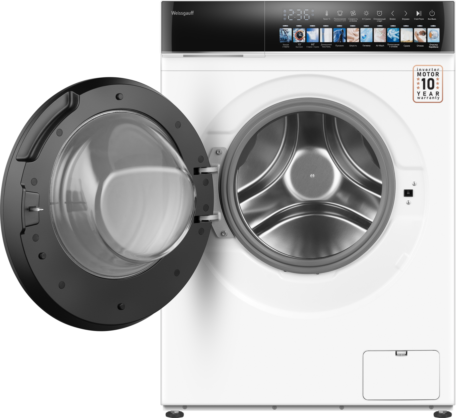 картинка Стиральная машина с сушкой Weissgauff WMD 59211 Touch Inverter 