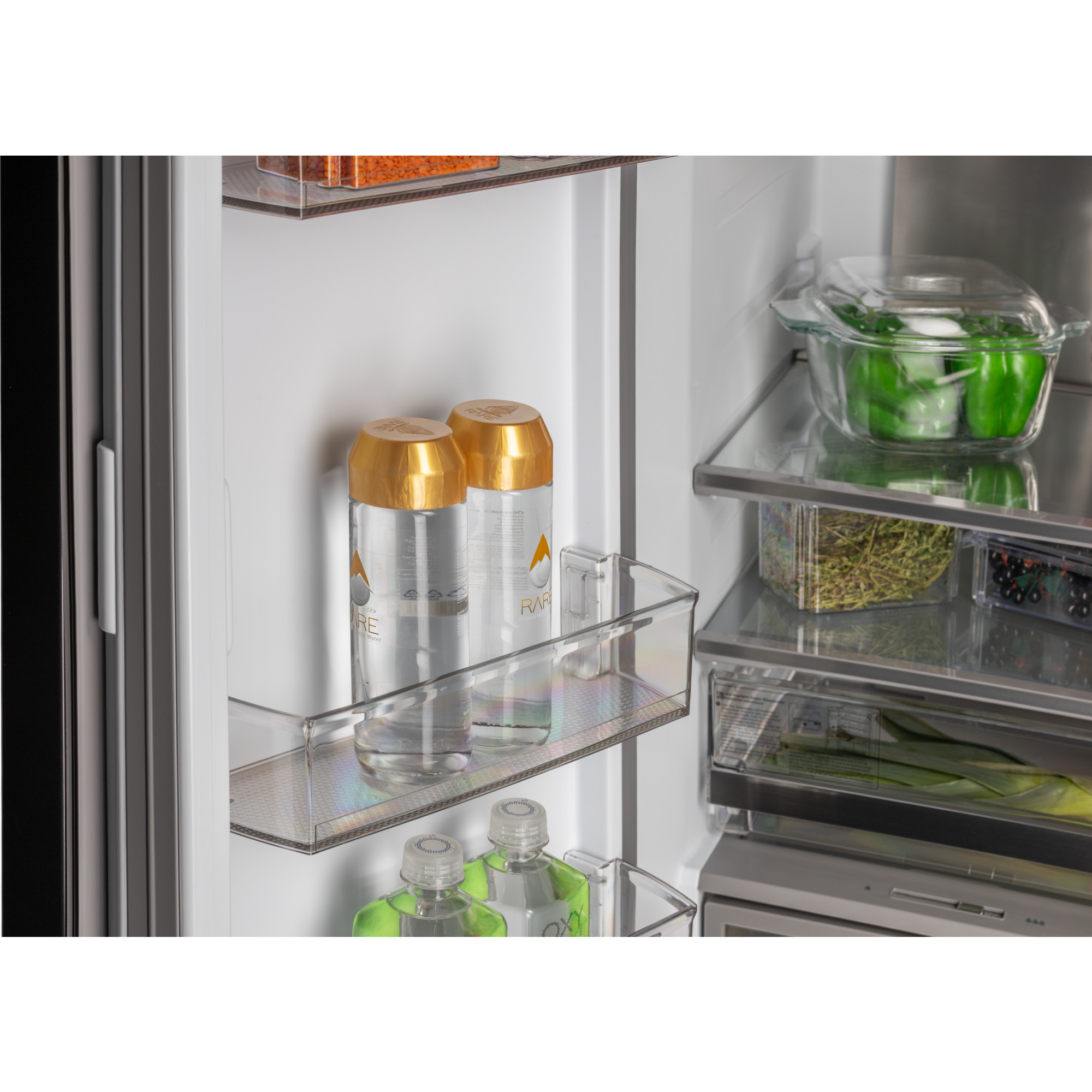 картинка Полувстраиваемый холодильник Hiberg RFQ-600DX NFGС inverter серый 