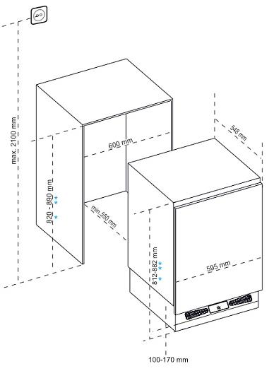 картинка Морозильная камера Korting KSI 8189 F 