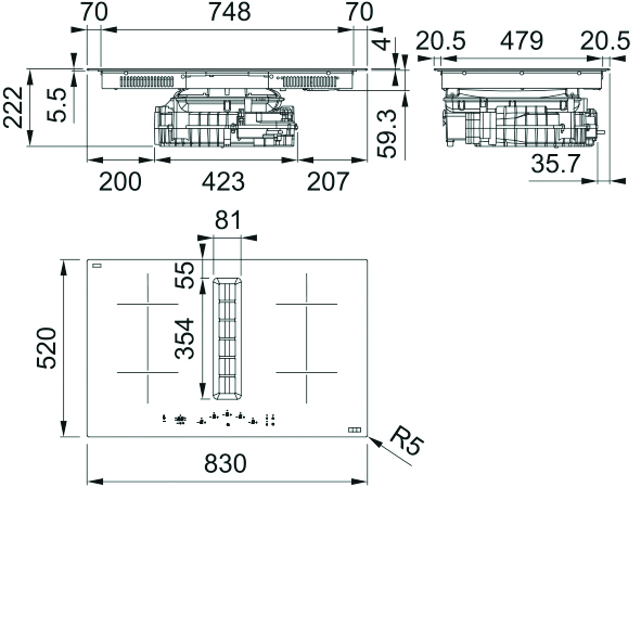 картинка Индукционная варочная панель Franke FMA 8372 4RC HI 