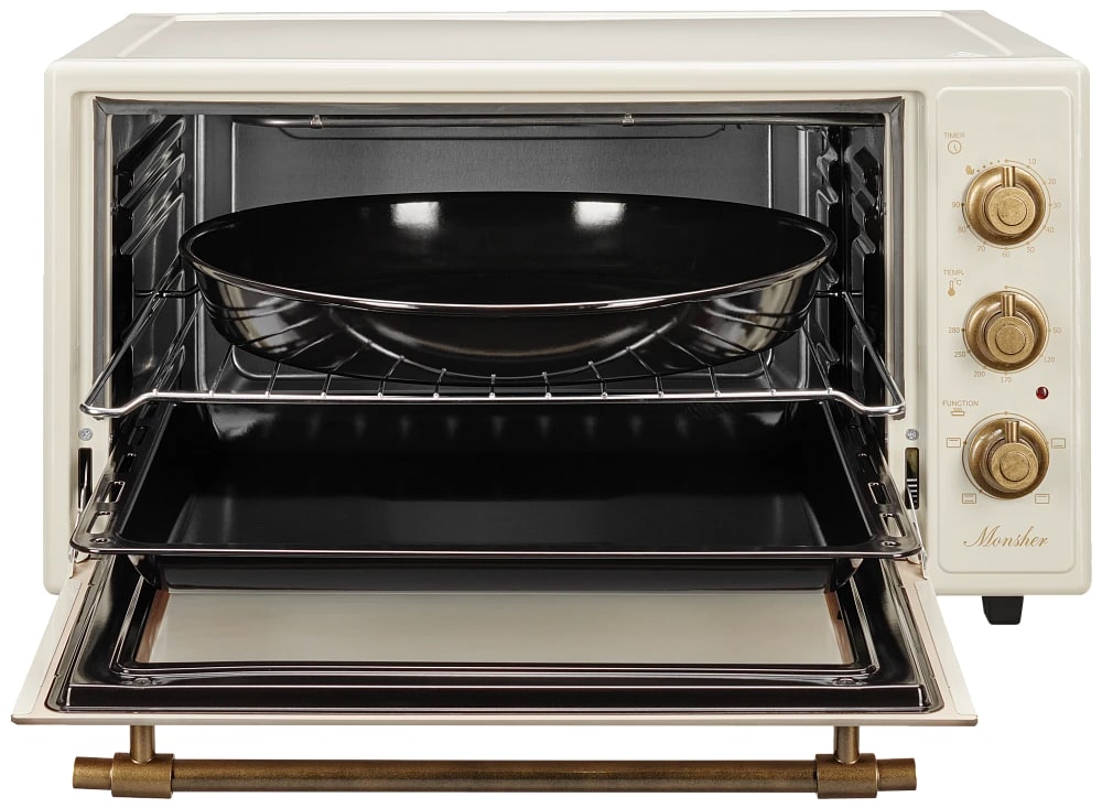 картинка Мини-печь Monsher MMOR 4825 BEIGE  картинка Мини-печь Monsher MMOR 4825 BEIGE