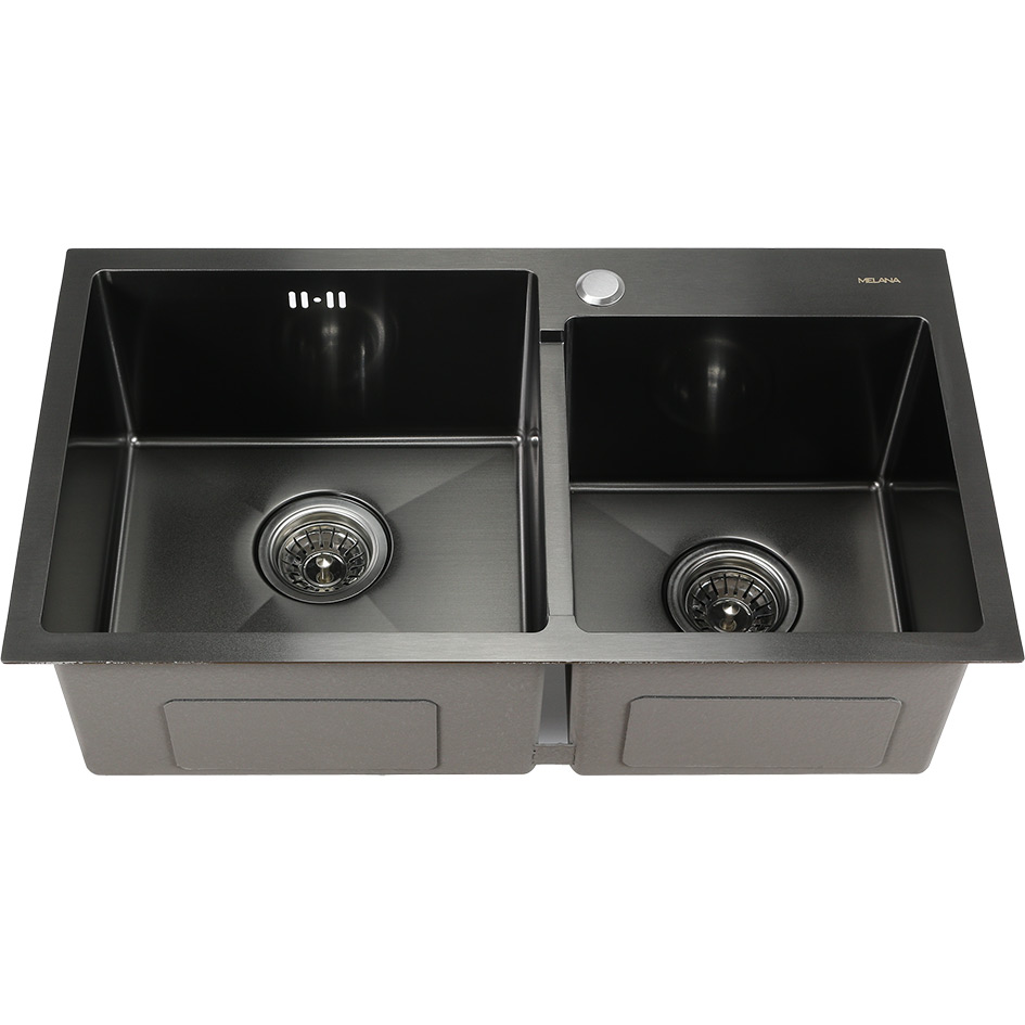 картинка Мойка для кухни Melana S7240HB PROFLINE графит  картинка Мойка для кухни Melana S7240HB PROFLINE графит