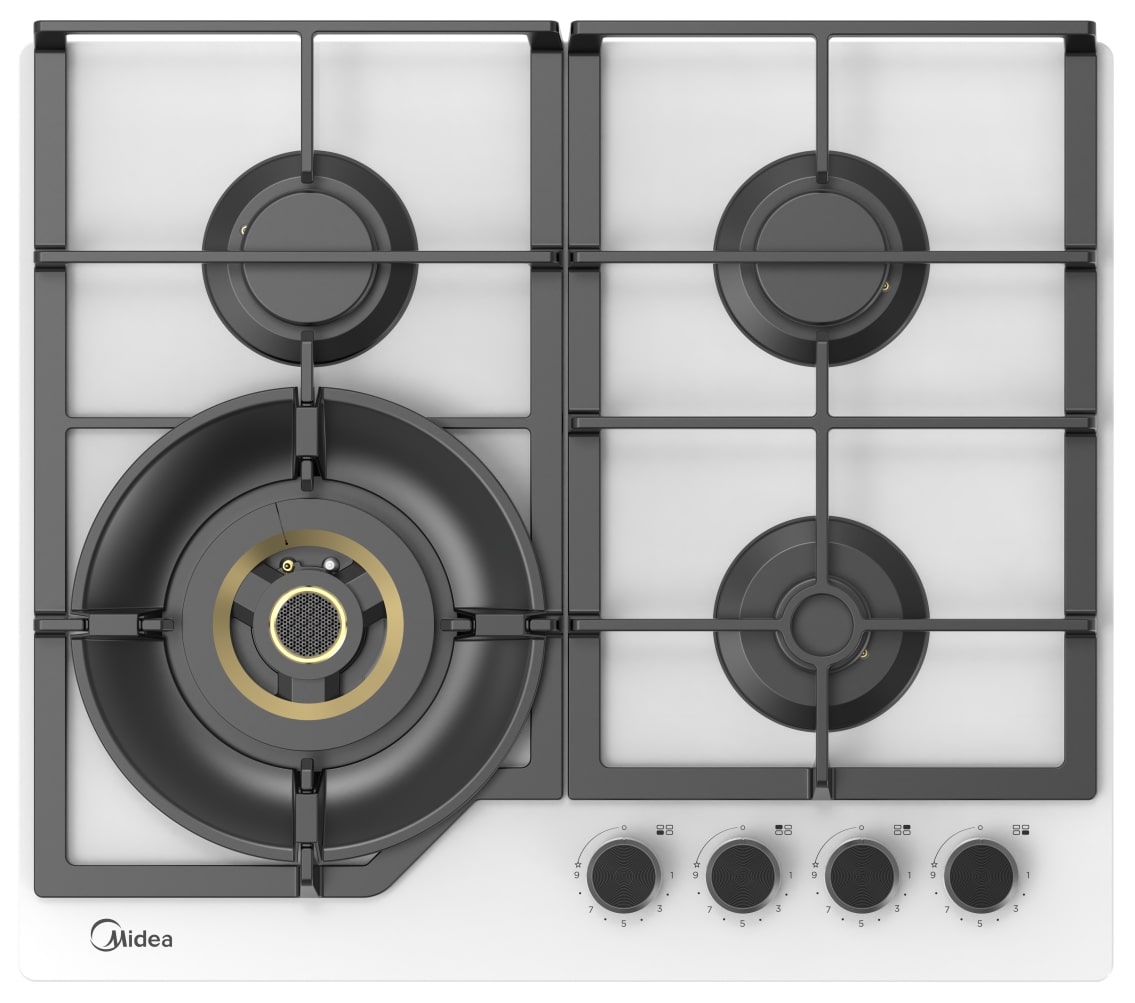 картинка Газовая варочная панель Midea MG697VGW белая 