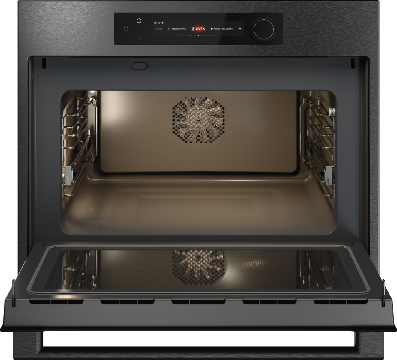 картинка Электрический духовой шкаф с функцией СВЧ Asko OCM64BSH черный 