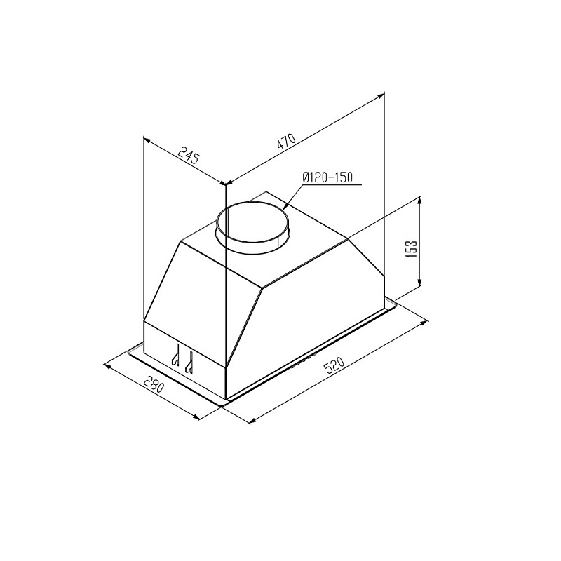 картинка Кухонная вытяжка Korting KHI 6416 N 