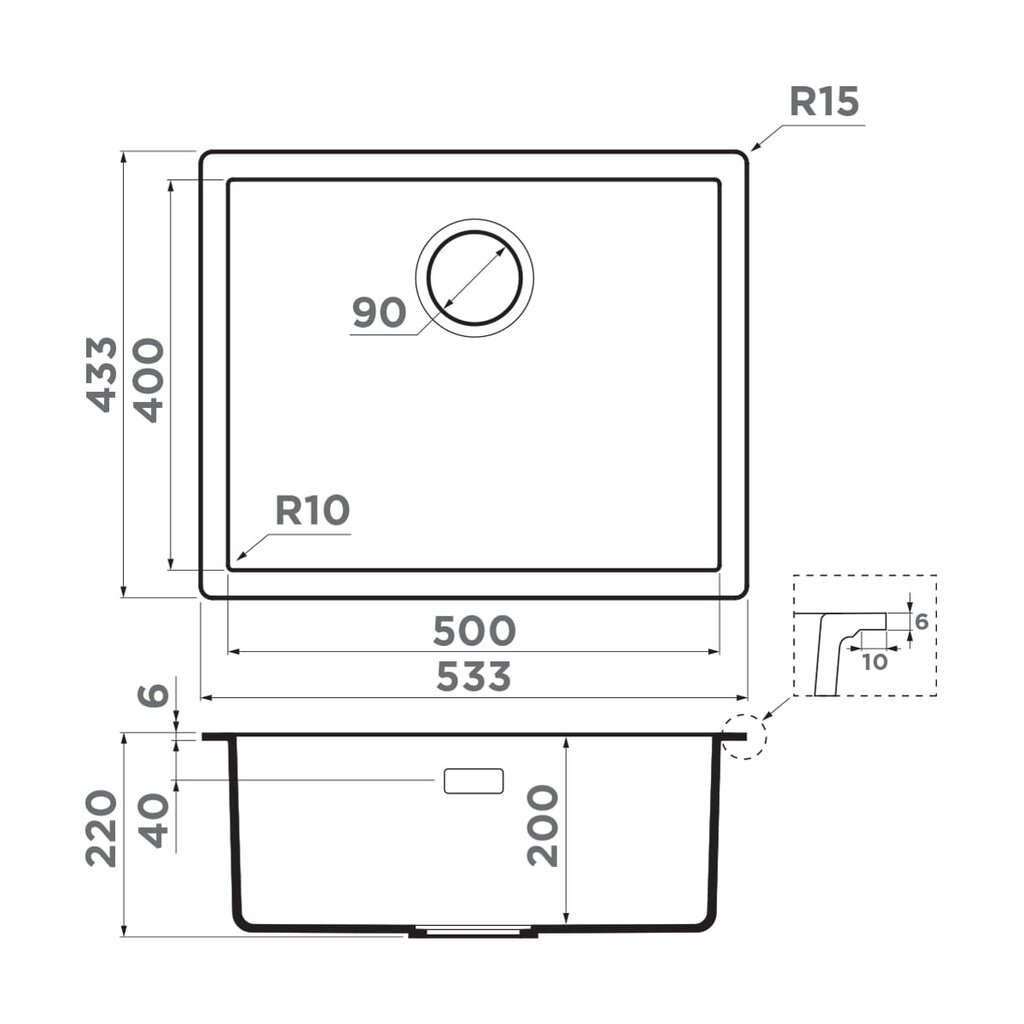 картинка Мойка для кухни Omoikiri YAMAKAWA 55T INTEGRA 