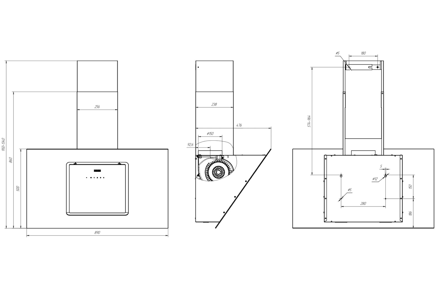 картинка Кухонная вытяжка Franke MELODY 90 WH 