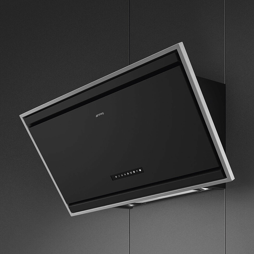 картинка Кухонная вытяжка Smeg KV394MB черный матовый  картинка Кухонная вытяжка Smeg KV394MB черный матовый