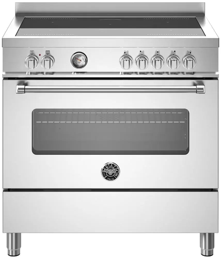 картинка Комбинированная кухонная плита Bertazzoni MAS95I1EXT нержавеющая сталь 