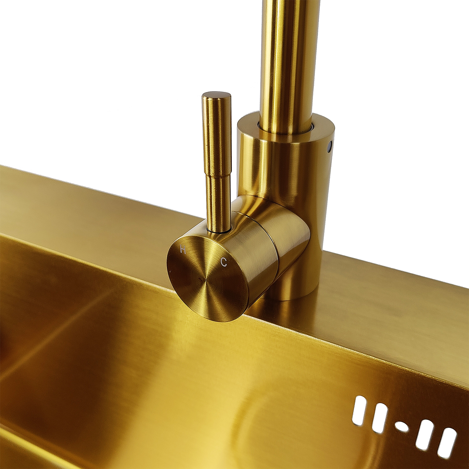 картинка Комплект Emar PVD GOLDEN (мойка, смеситель, дозатор)  