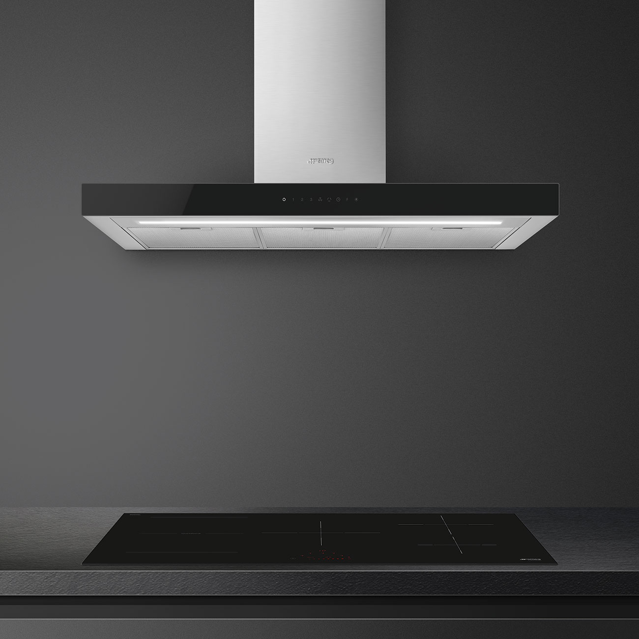 картинка Кухонная вытяжка Smeg KBT9L4VN  картинка Кухонная вытяжка Smeg KBT9L4VN