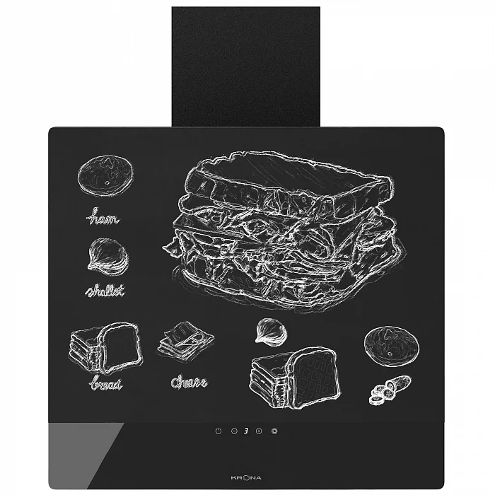 картинка Кухонная вытяжка Krona DOMENIKA 600 BLACK S 