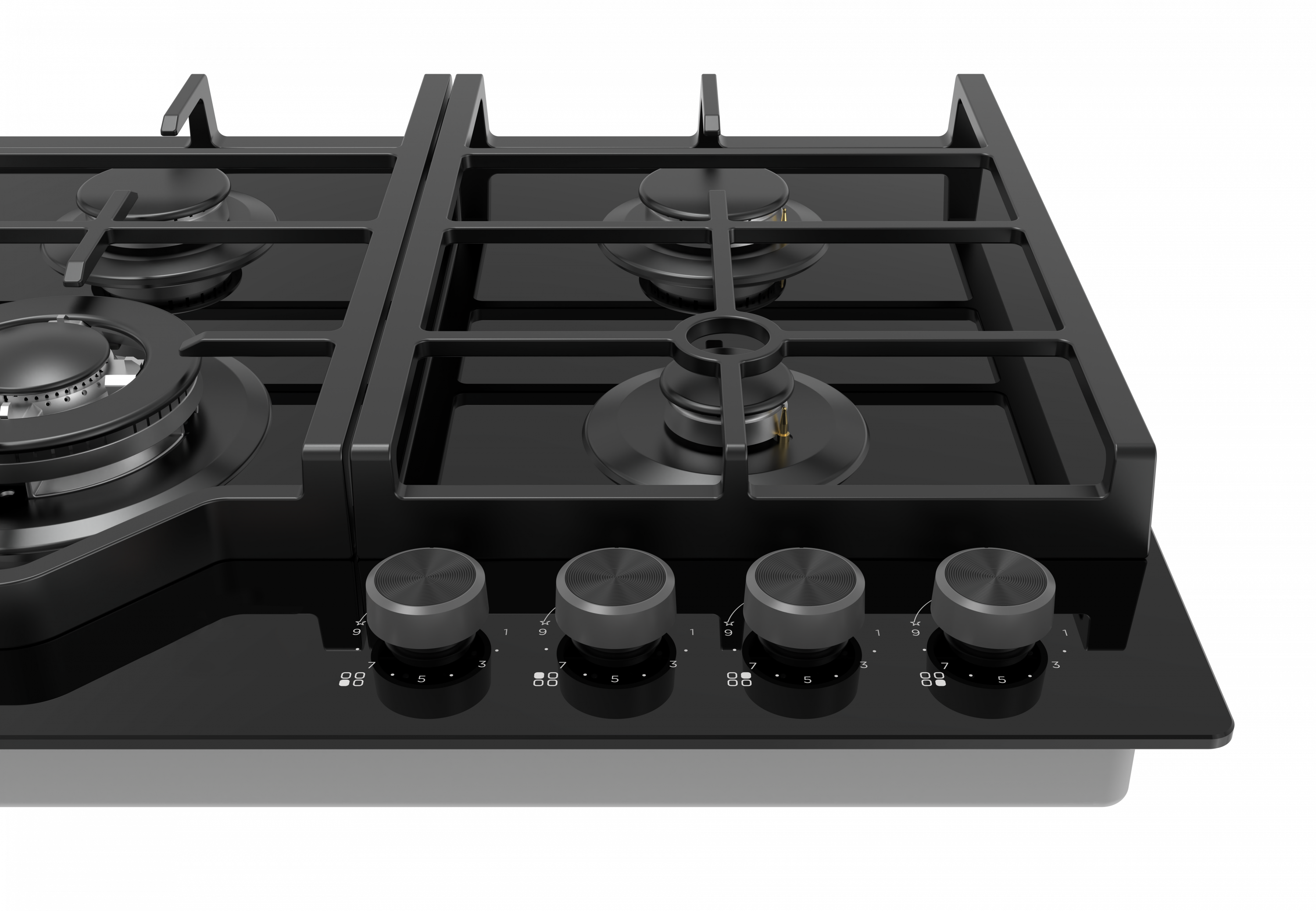 картинка Газовая варочная панель Midea MG 697 TGB 