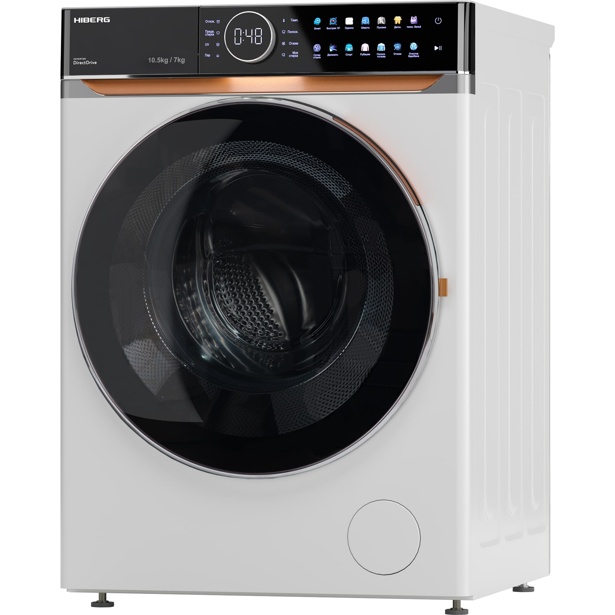 картинка Стиральная машина с сушкой Hiberg I-DDQ10 - 10714 W  картинка Стиральная машина с сушкой Hiberg I-DDQ10 - 10714 W