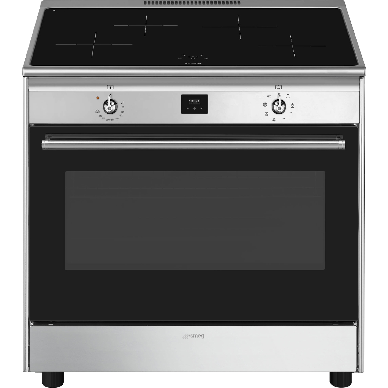 картинка Электрическая кухонная плита Smeg CG90CIXT  картинка Электрическая кухонная плита Smeg CG90CIXT