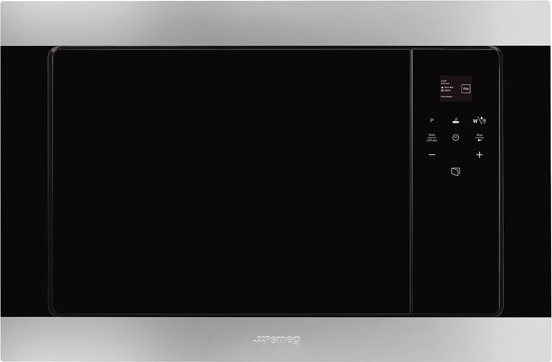 картинка Микроволновая печь Smeg FMI320X2  картинка Микроволновая печь Smeg FMI320X2