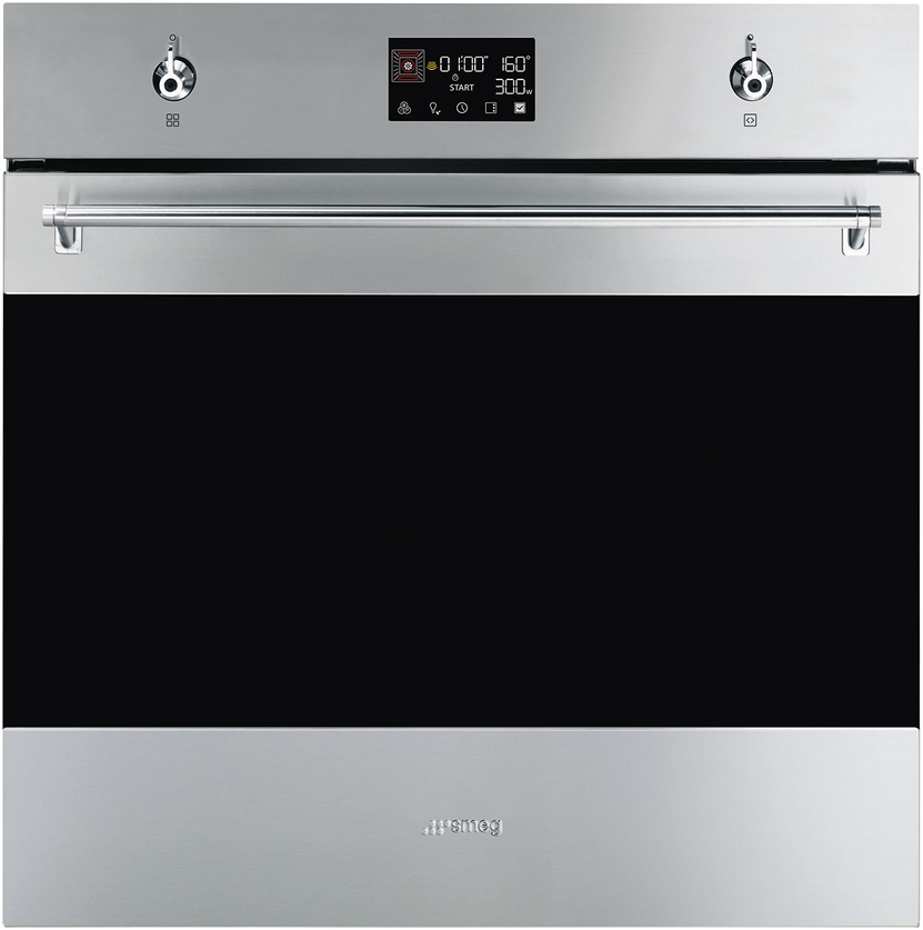 картинка Электрический духовой шкаф с СВЧ Smeg SO6302M2X  картинка Электрический духовой шкаф с СВЧ Smeg SO6302M2X