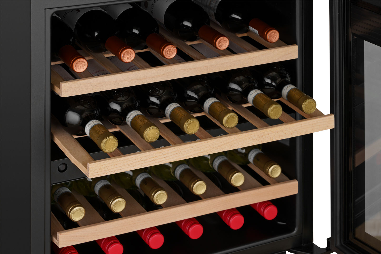 картинка Встраиваемый винный шкаф Weissgauff WWCI-36 DB Dual Zone 