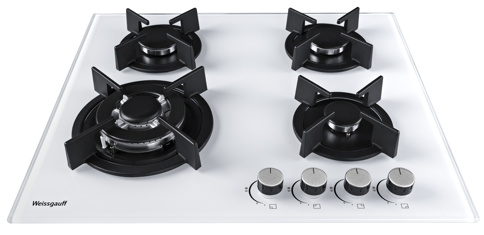 картинка Газовая варочная панель Weissgauff HGG 640 WG белый 