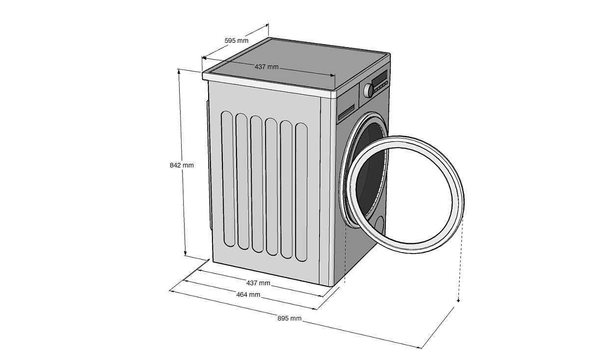 картинка Стиральная машина Korting KWM 44D1460  картинка Стиральная машина Korting KWM 44D1460