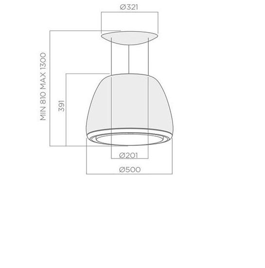 картинка Кухонная вытяжка Elica EDITH HEAVYMETAL/F/50  