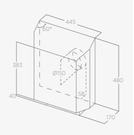 картинка Пристенный выносной мотор  Elica KIT0184135 