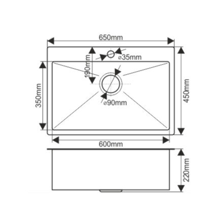 картинка Мойка для кухни Melana D6545HG PROFLINE золото  картинка Мойка для кухни Melana D6545HG PROFLINE золото