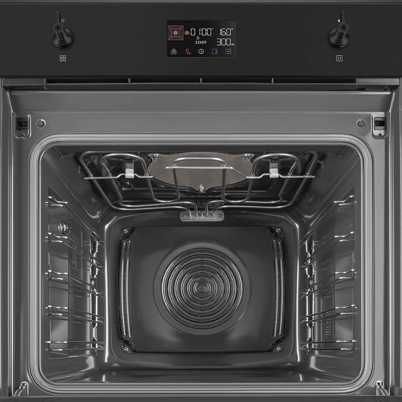 картинка Электрический духовой шкаф с функцией СВЧ Smeg SO6302M2N  картинка Электрический духовой шкаф с функцией СВЧ Smeg SO6302M2N