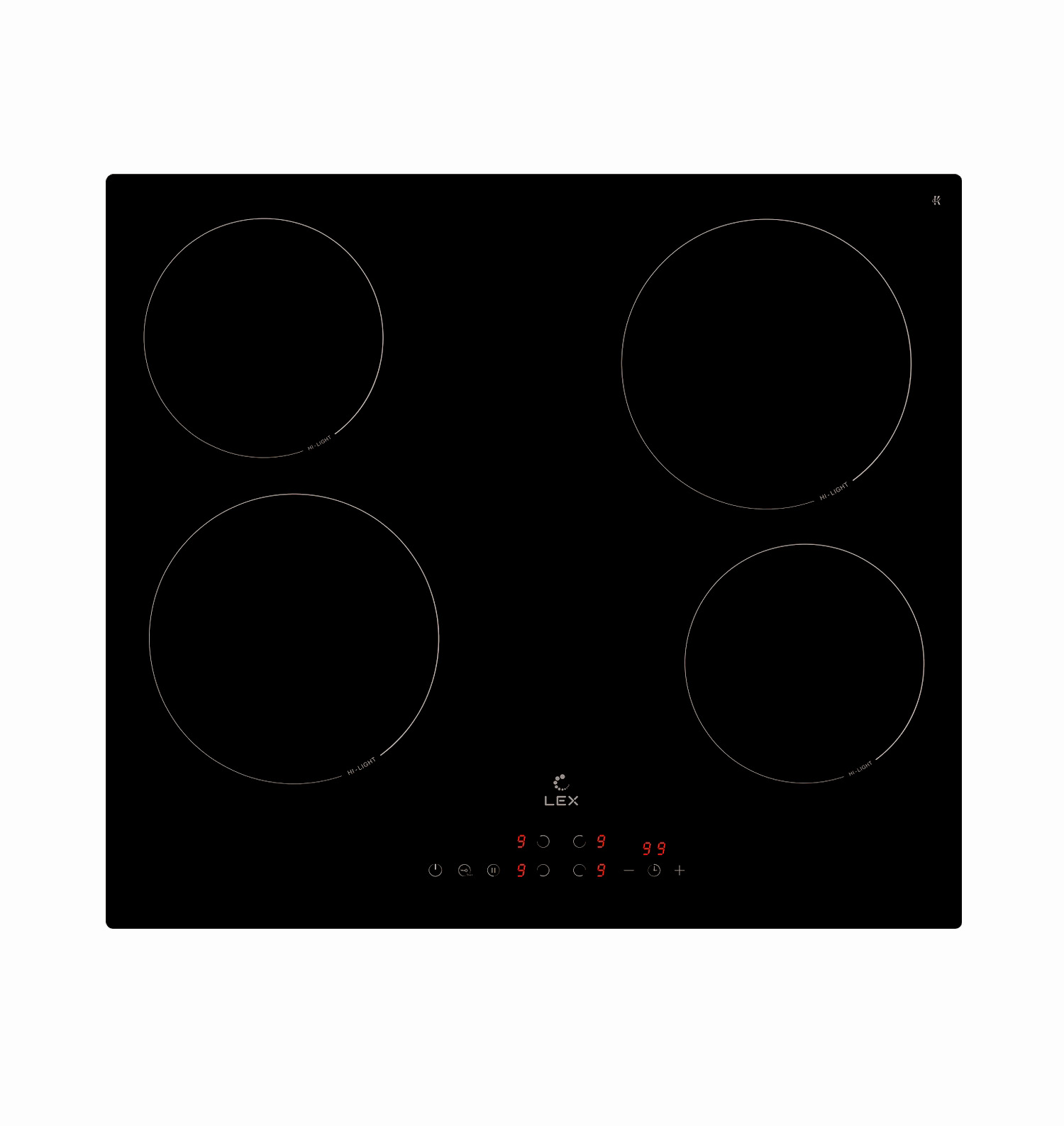 картинка Варочная панель Lex EVH 6040B BL  картинка Варочная панель Lex EVH 6040B BL
