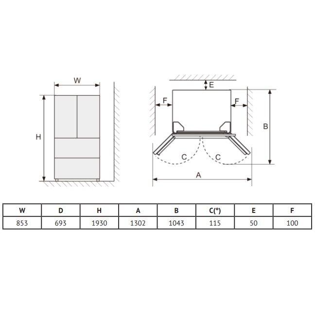 картинка Отдельностоящий холодильник Korting KNFF 82535 X 