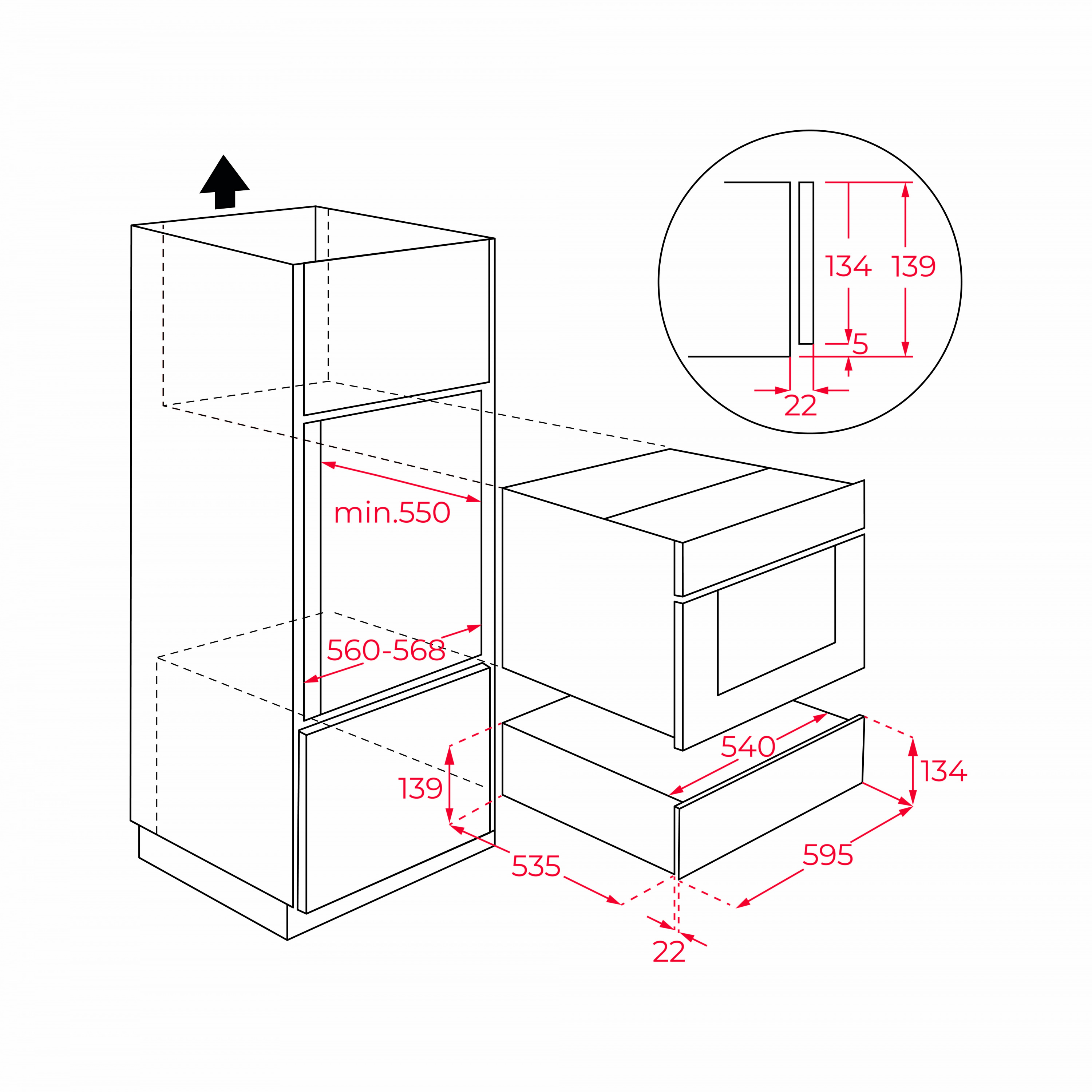 картинка Фасад стеклянный Teka NIGHT RIVER BLACK 