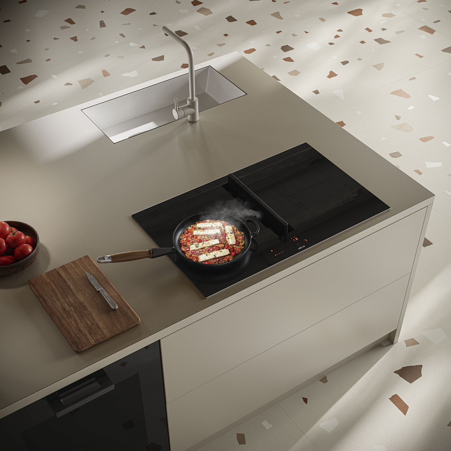 картинка Варочная панель с вытяжкой Elica VELVET BL/A/72 