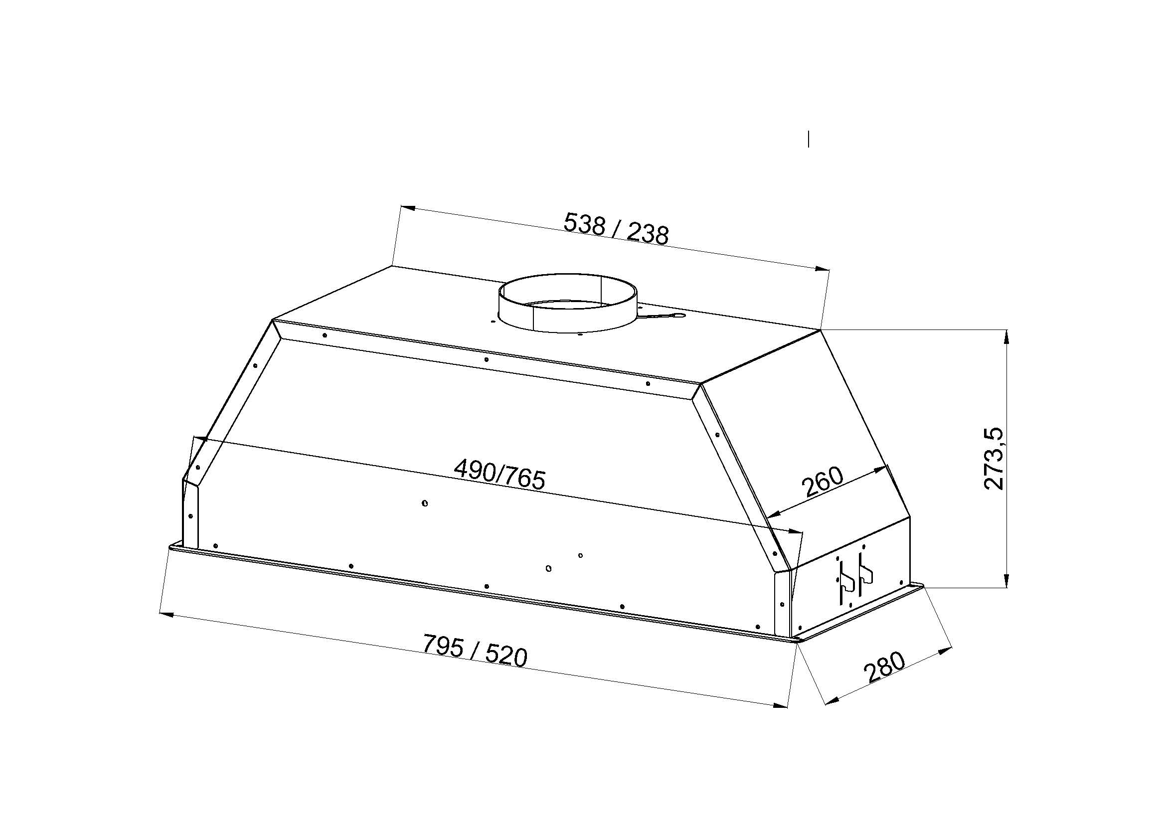картинка Кухонная вытяжка Jacky's JV BI684 