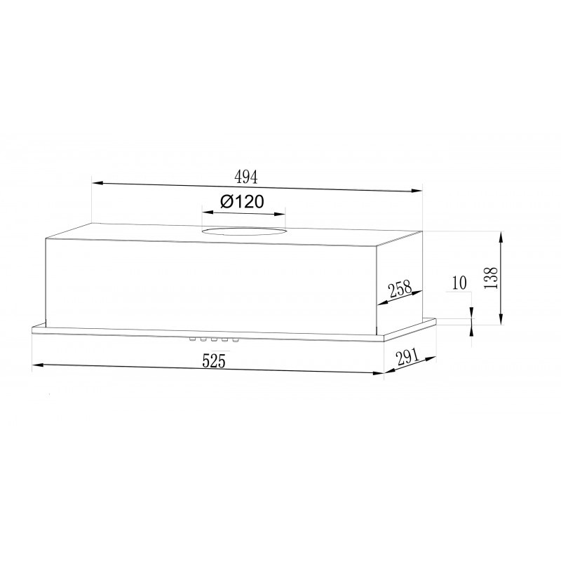 картинка Кухонная вытяжка Lex GS BLOC LIGHT 600 WHITE 