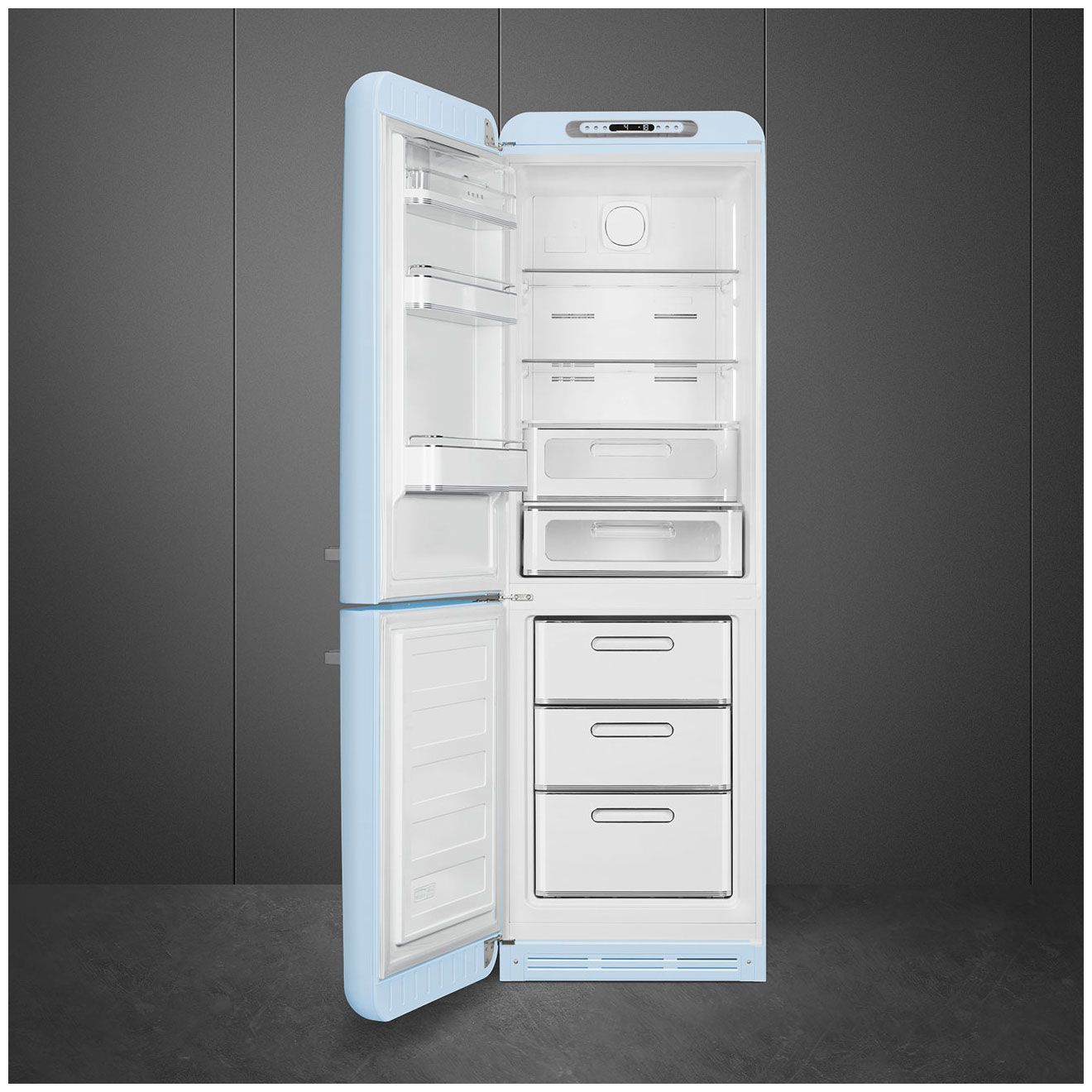 картинка Отдельностоящий холодильник Smeg FAB32LPB5  картинка Отдельностоящий холодильник Smeg FAB32LPB5