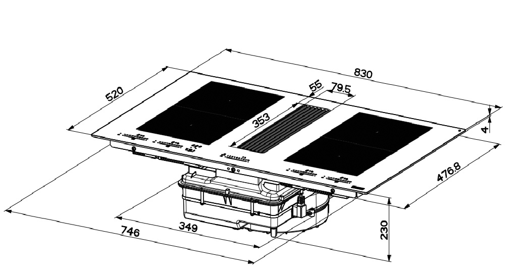 картинка Индукционная варочная панель Franke Mythos FMY 8391R HI 