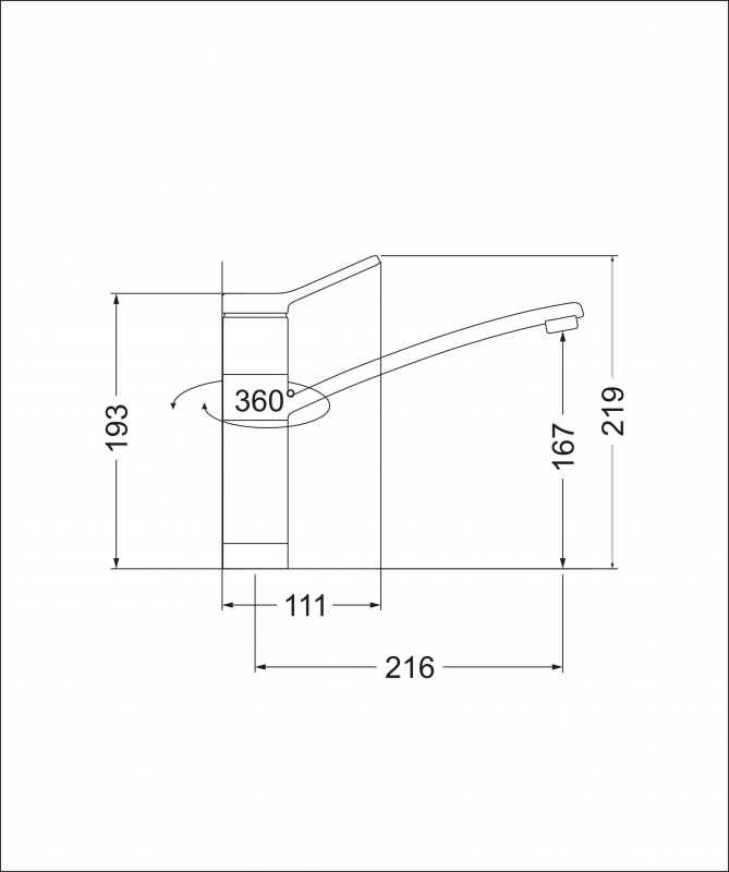 картинка Смеситель Emar Quartz ЕС - 3011  картинка Смеситель Emar Quartz ЕС - 3011