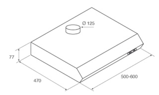 картинка Кухонная вытяжка Jetair SENTI SI/F/60 