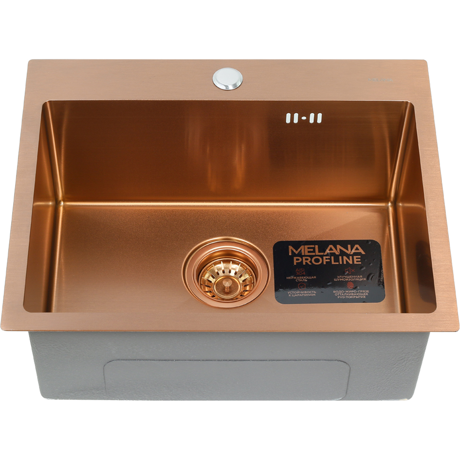 картинка Мойка для кухни Melana D5343HC PROFLINE бронза  картинка Мойка для кухни Melana D5343HC PROFLINE бронза
