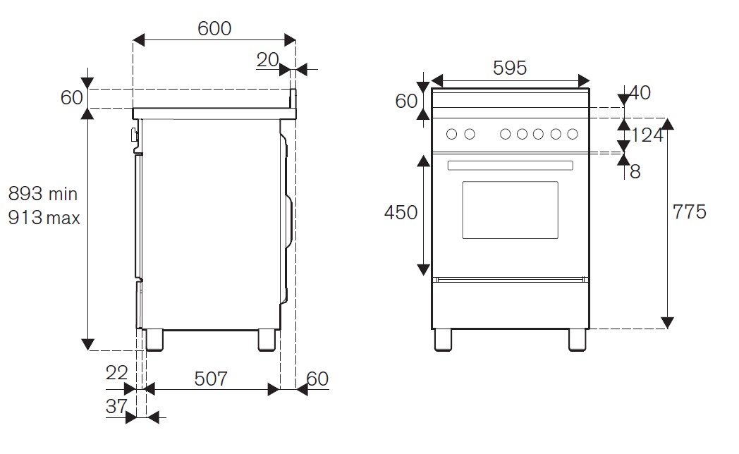 картинка Комбинированная кухонная плита Bertazzoni PRO64I1ENET чёрная 