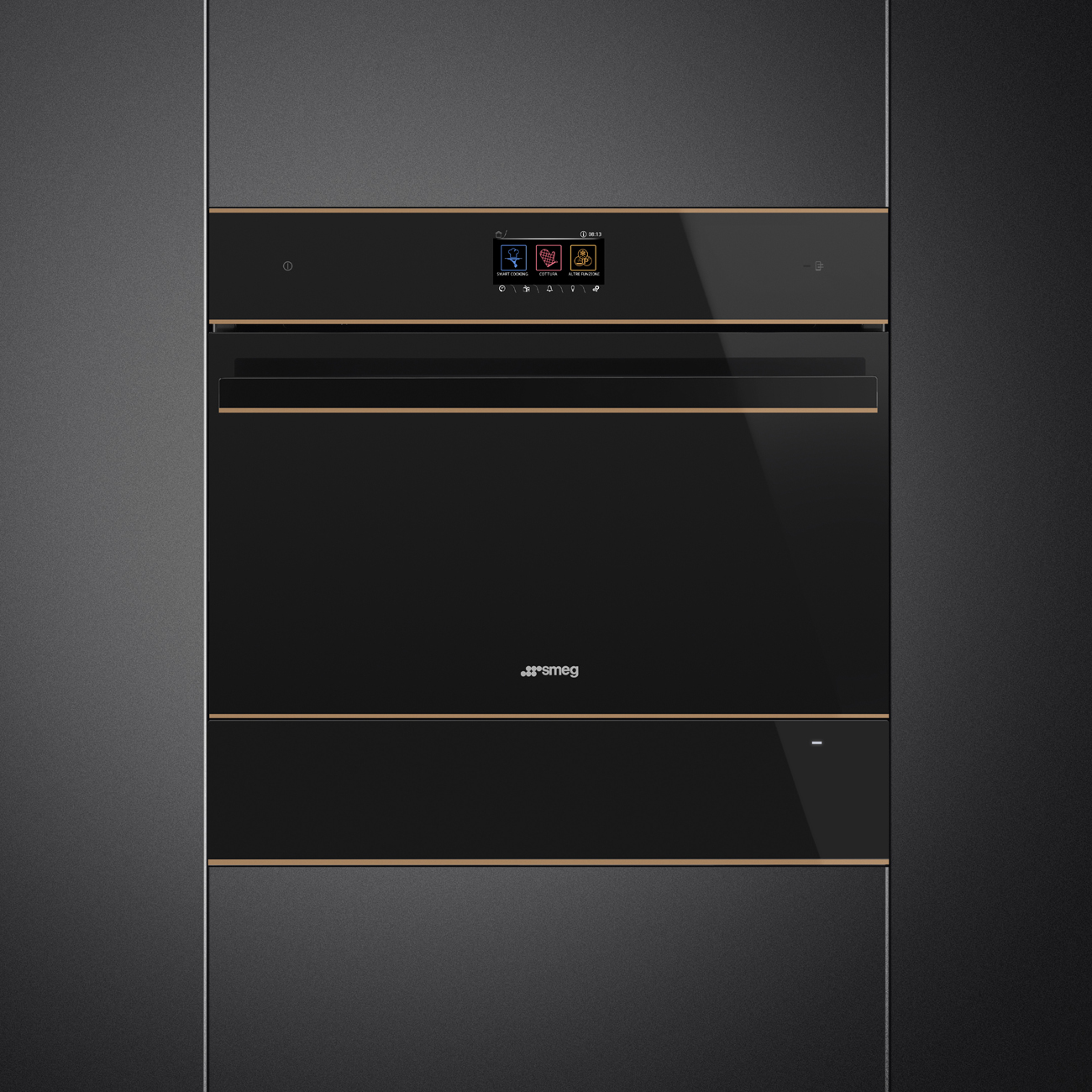 картинка Подогреватель посуды Smeg CPRT615NR черное стекло  картинка Подогреватель посуды Smeg CPRT615NR черное стекло