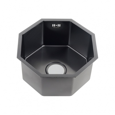 картинка Мойка для кухни Melana D400B OCTAVIA черный  картинка Мойка для кухни Melana D400B OCTAVIA черный