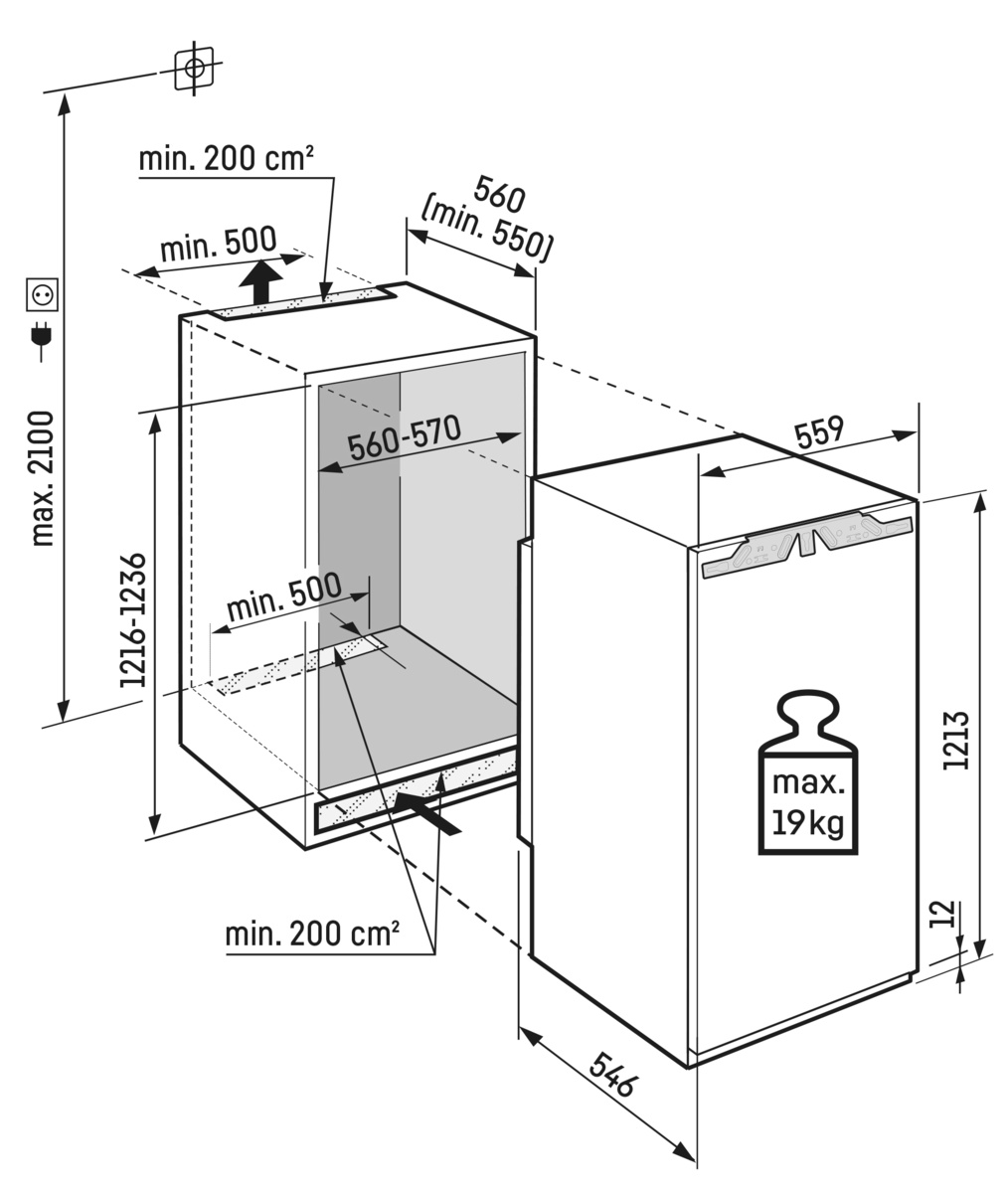 картинка Встраиваемый холодильник Liebherr IRBC 4120 